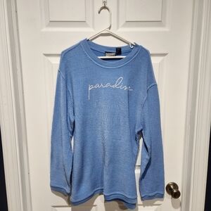 Pennant Light Blue Crew Neck Sweater